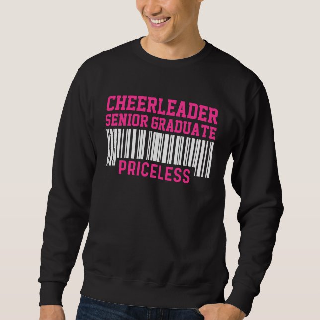 Cheerleader Cheerleading Cheering Senior Graduatio Sweatshirt (Front)