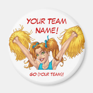 Cheerleader Cheerleading Customisable Stuff Magnet