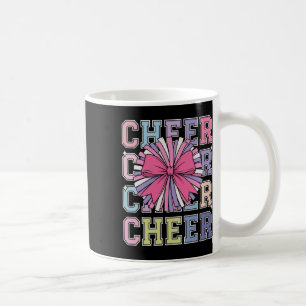 Cheerleader Cheerleading Groovy Cheer Coquette Bow Coffee Mug