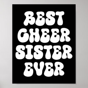Cheerleader Cheerleading Sister Best Cheer Sister Poster