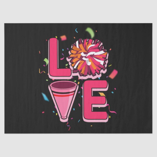 Cheerleader Cheerleading Tissue Paper (Front)