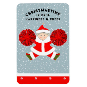 Cheerleader Christmas Gift Magnet