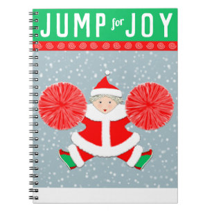 Cheerleader Christmas Holiday Notebook