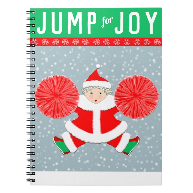 Cheerleader Christmas Holiday Notebook (Front)