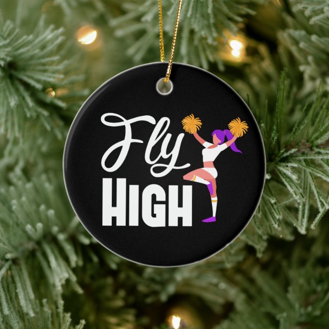 Cheerleader Christmas Ornament Cheerleading Favour (Tree)