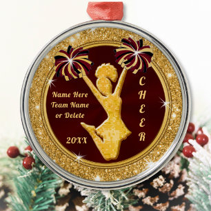 Cheerleader Christmas Ornaments Personalised