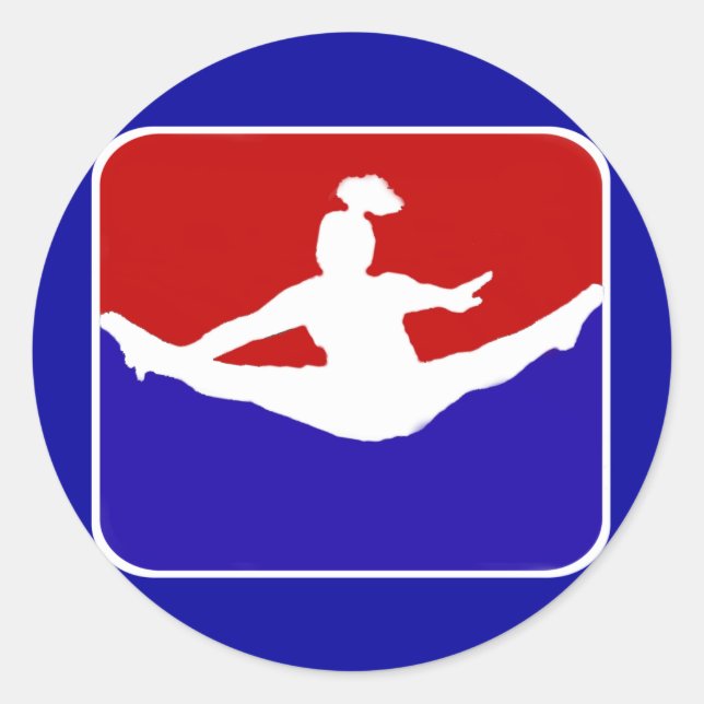 Cheerleader Classic Round Sticker (Front)