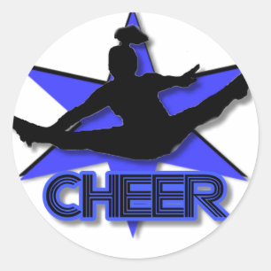 Cheerleader Classic Round Sticker