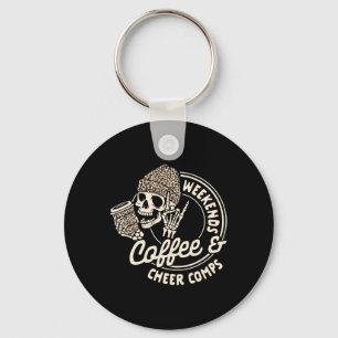 Cheerleader Coffee Lover Weekends Coffee And Cheer Key Ring