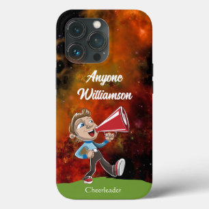 Cheerleader Cosmos Background personalise name  iPhone 13 Pro Case