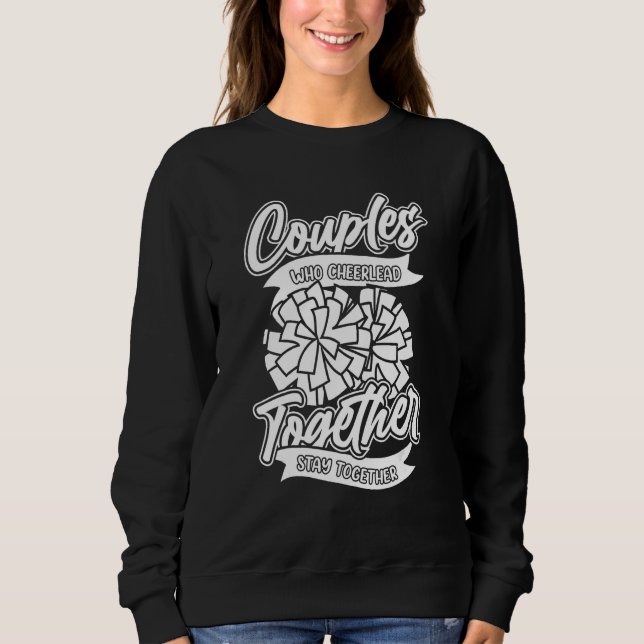 Cheerleader Couple Cheercaptain  Cheerleading Sweatshirt (Front)