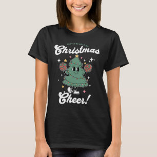 Cheerleader Cute Christmas Tree Cheerleading Women T-Shirt