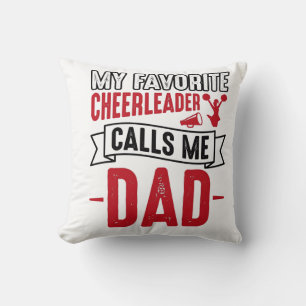 Cheerleader Dad Vintage Engraving Shirt Design_1 Cushion