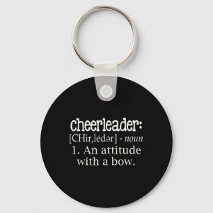 Cheerleader Definition An Attitude With A Bow Chee Key Ring