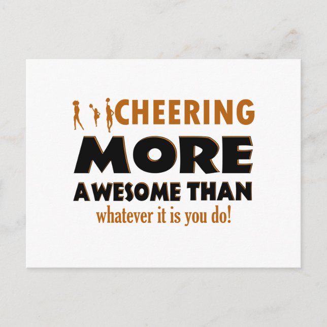 Cheerleader designs postcard (Front)