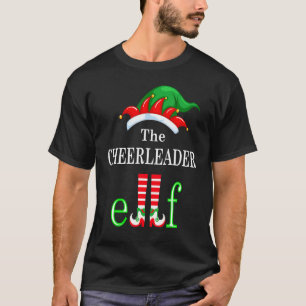 Cheerleader Elf Family Matching Group Christmas Pa T-Shirt