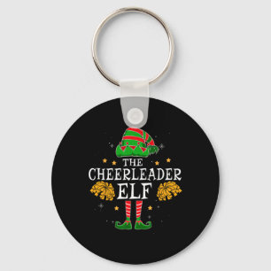Cheerleader Elf Matching Team Christmas Funny Chee Key Ring