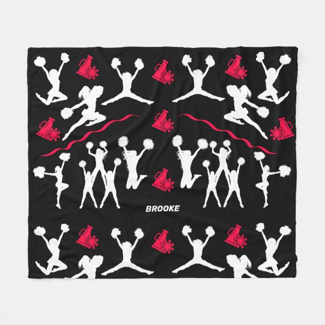Cheerleader Fleece Blanket (Front (Horizontal))
