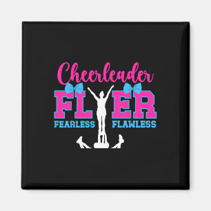 Cheerleader Flyer Fearless Flawless Cheer Flyer Magnet