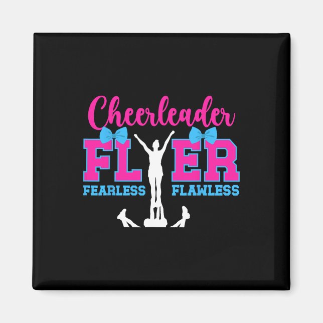Cheerleader Flyer Fearless Flawless Cheer Flyer  Magnet (Front)