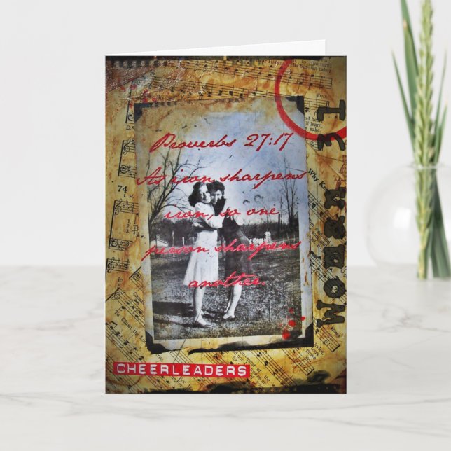 Cheerleader Friend Photo Art Card (Front)