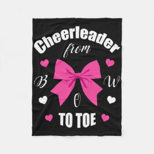 Cheerleader From Bow 2 Toe T Shirt Cheerleading Gi Fleece Blanket