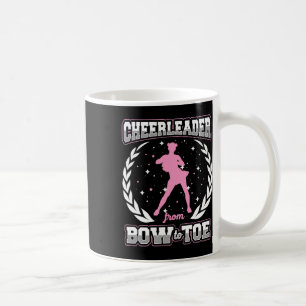 Cheerleader From Bow To Toe Cheerleading Lover Coffee Mug