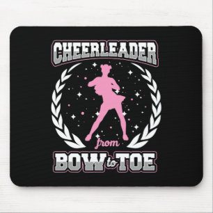 Cheerleader From Bow To Toe Cheerleading Lover Mouse Pad