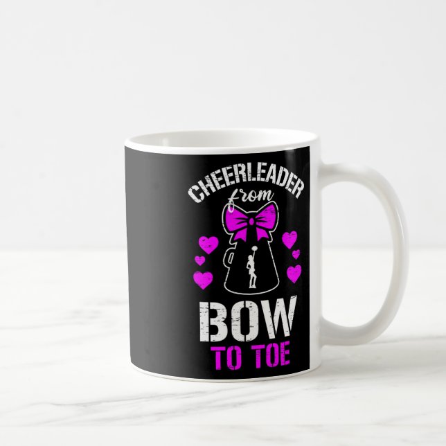 Cheerleader From Bow To Toe  Coffee Mug (Right)