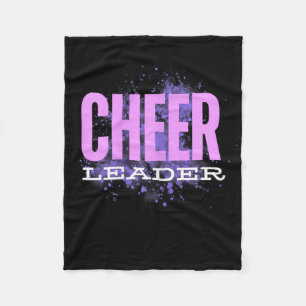 Cheerleader Fun Spirit Competition Cheer Squad  Fleece Blanket