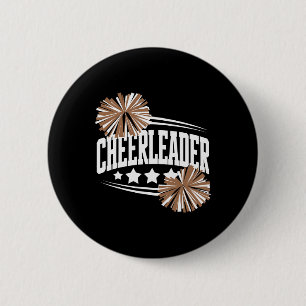 Cheerleader Funny Cheerleading 6 Cm Round Badge