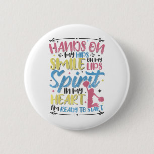 Cheerleader Girl Cheer Coach Women Cheerleader 6 Cm Round Badge