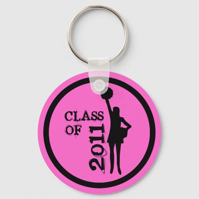 Cheerleader Graduation Class of 2011 Keychain 6 (Front)