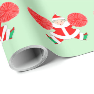 Cheerleader Holiday Gift Wrapping Paper