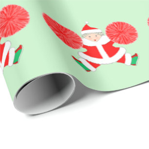 Cheerleader Holiday Gift Wrapping Paper
