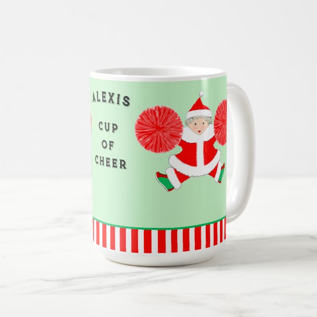 Cheerleader Holiday Gifts Coffee Mug (Front Right)