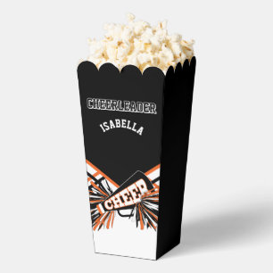 Cheerleader in Black, White and Orange Favour Box