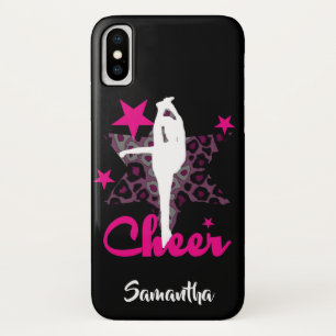 Cheerleader in pink iphone x case