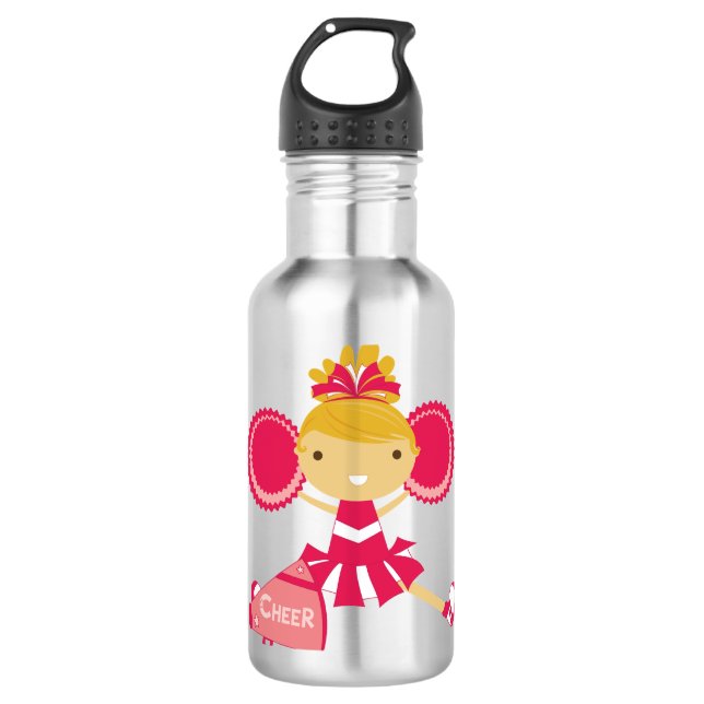Cheerleader in Red 710 Ml Water Bottle (Front)