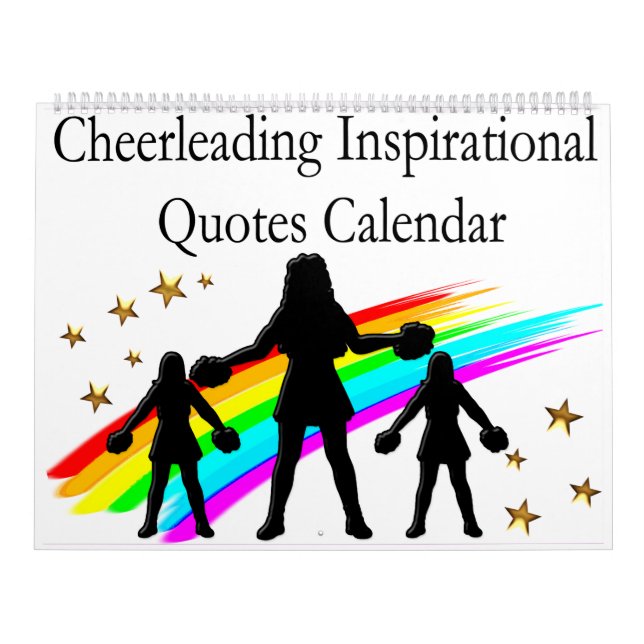 CHEERLEADER INSPIRATIONAL QUOTES CALENDAR (Cover)
