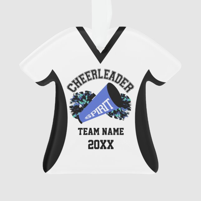 Cheerleader Jersey with Photo Ornament (Front)