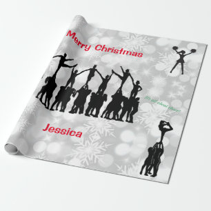 Cheerleader "Merry Christmas" Wrapping Paper