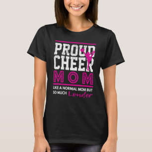 Cheerleader Mother Cheer Mama Parents Proud Cheer  T-Shirt