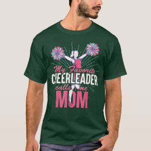 Cheerleader Mum Cheering Cheer Mothers Day Cheerle T-Shirt