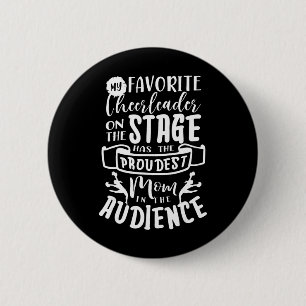 Cheerleader Mum Cheerleading Cheering Squad Cheer 6 Cm Round Badge
