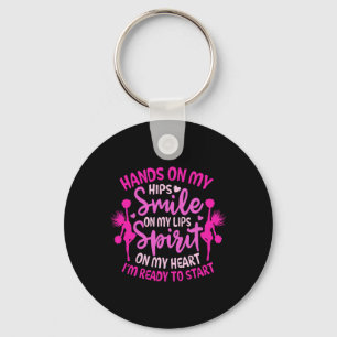 Cheerleader My Hips Cheerleading Shirt Funny Cheer Key Ring