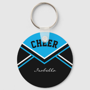 Cheerleader Outfit in Baby Blue Key Ring