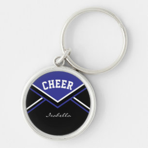 Cheerleader Outfit in Dark Blue Key Ring