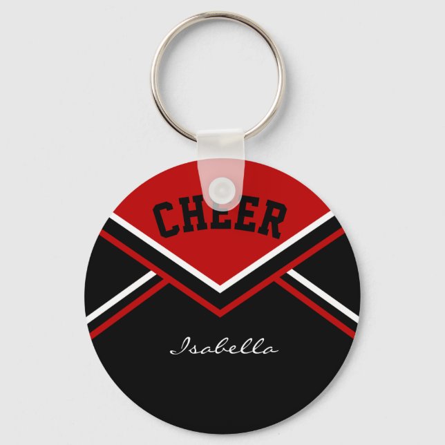 Cheerleader Outfit in Dark Red Key Ring (Front)
