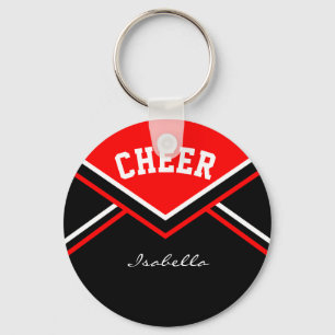 Cheerleader Outfit in Red Key Ring